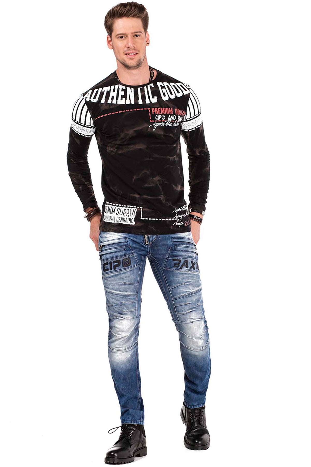 Cipo & Baxx OMAHA Herren Jeans Denim CD491