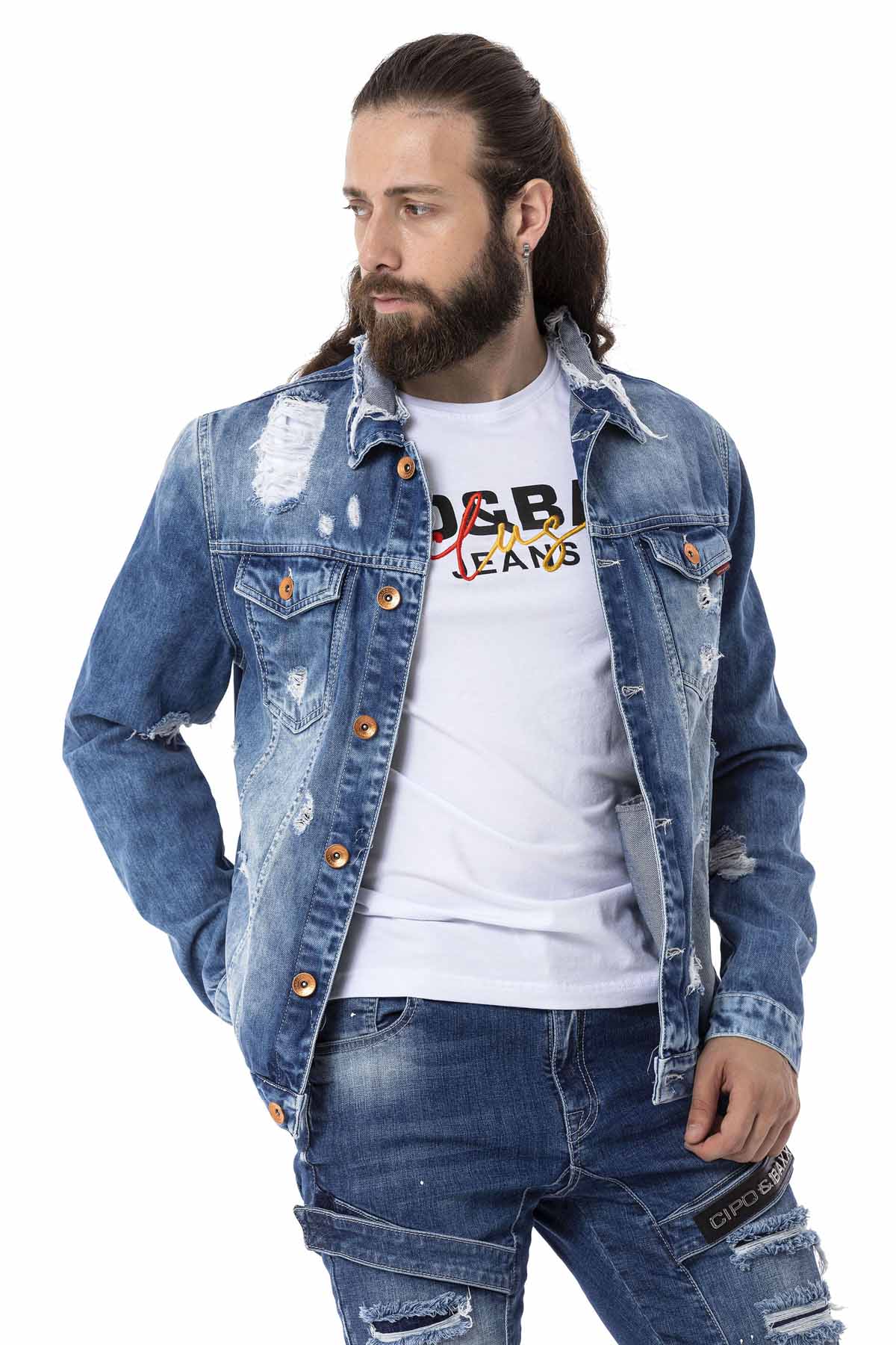 Cipo & Baxx Giacca Blouson Uomo Rosso Scuro - 100% Nylon, Leggera, Lavabile In Lavatrice